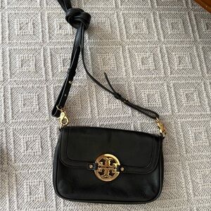 Tory Burch Black Leather Crossbody Bag